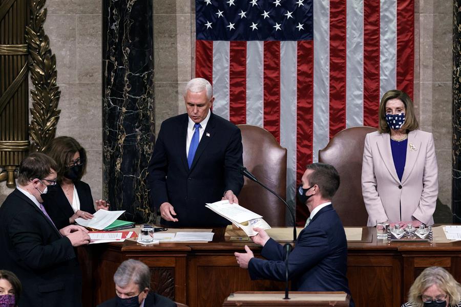 El Congreso valida el triunfo de Biden y Trump acepta la transición