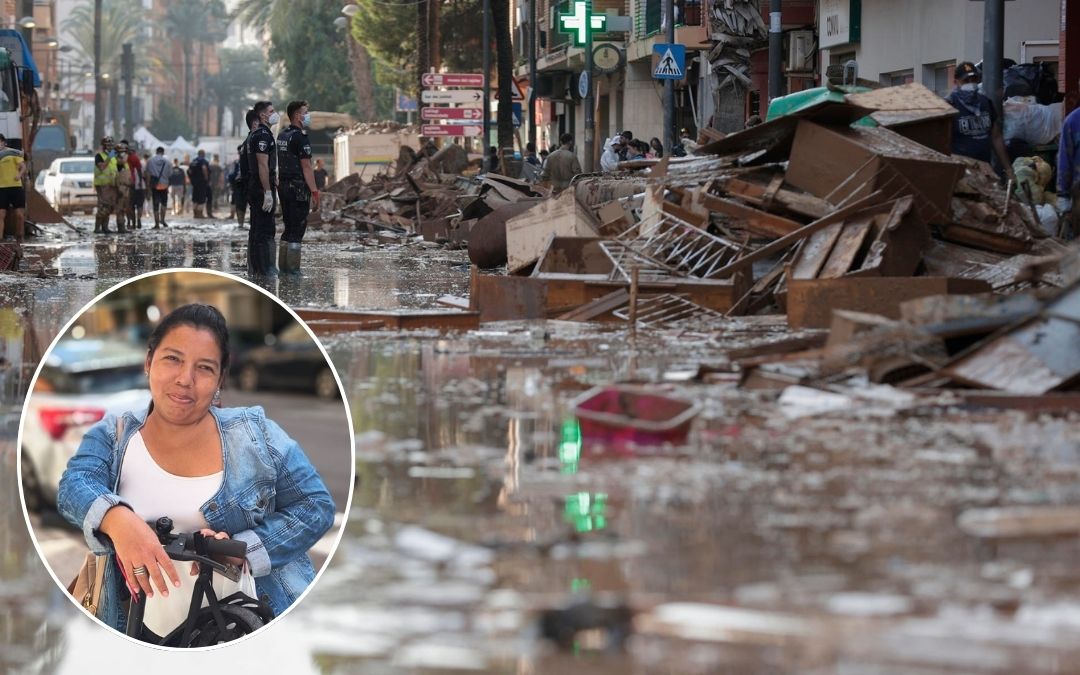 Chinandegana en la `zona cero´ del desastre en Valencia: “Para mí ha sido peor que el Mitch”