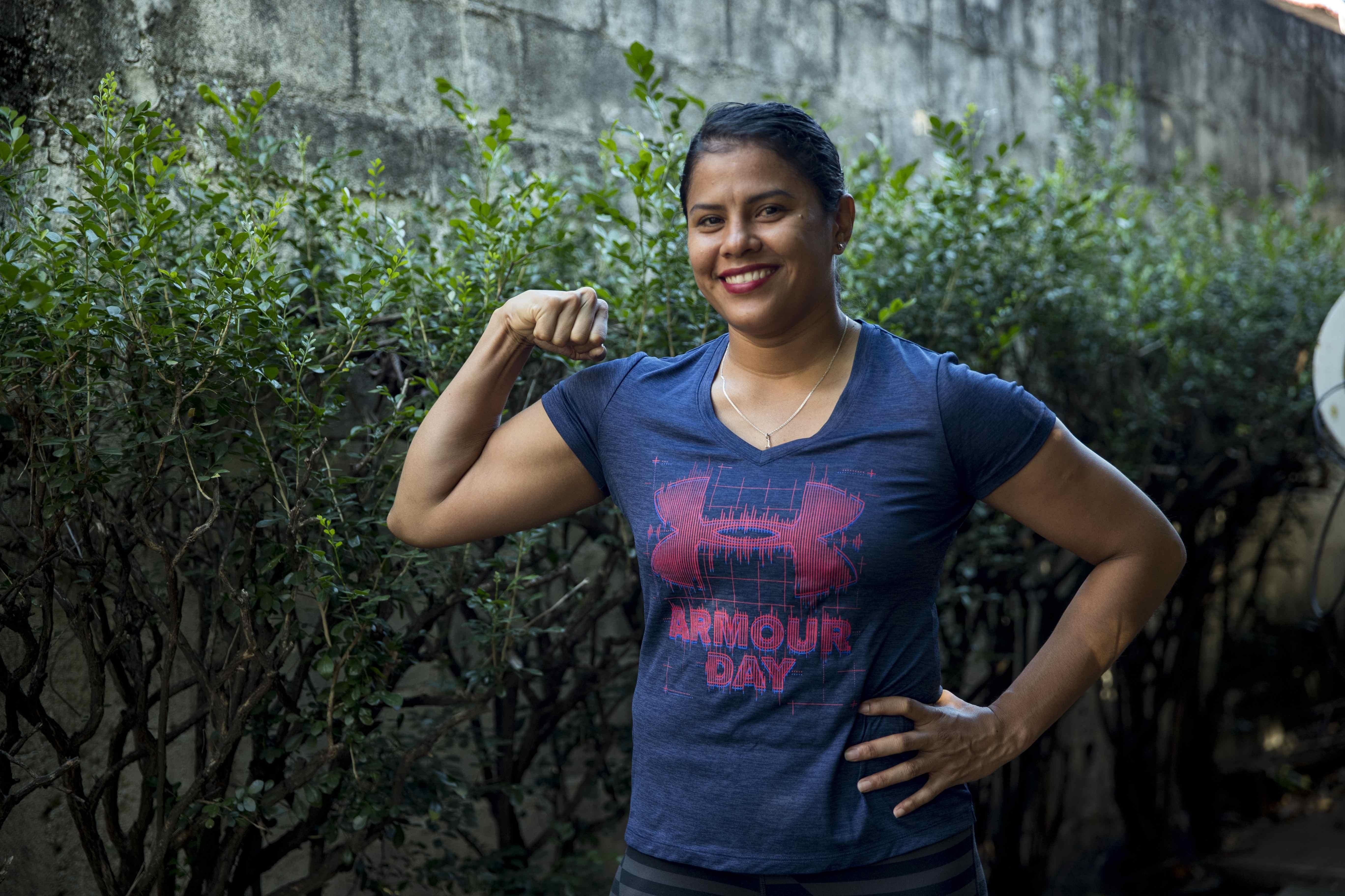 Sayra Laguna, excampeona centroamericana de judo se reinventa en medio de la crisis
