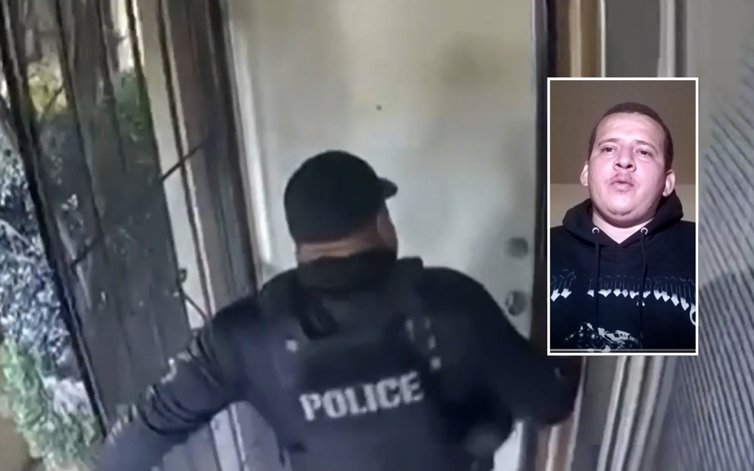 Patearon su puerta, pero no pudieron entrar: Nica se encierra y desafía a agentes de inmigración en Los Ángeles