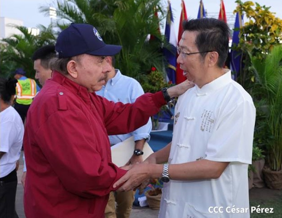 Ortega y Murillo presta U$128.6 millones a empresa china Chinaictc para estudio en puerto Corinto