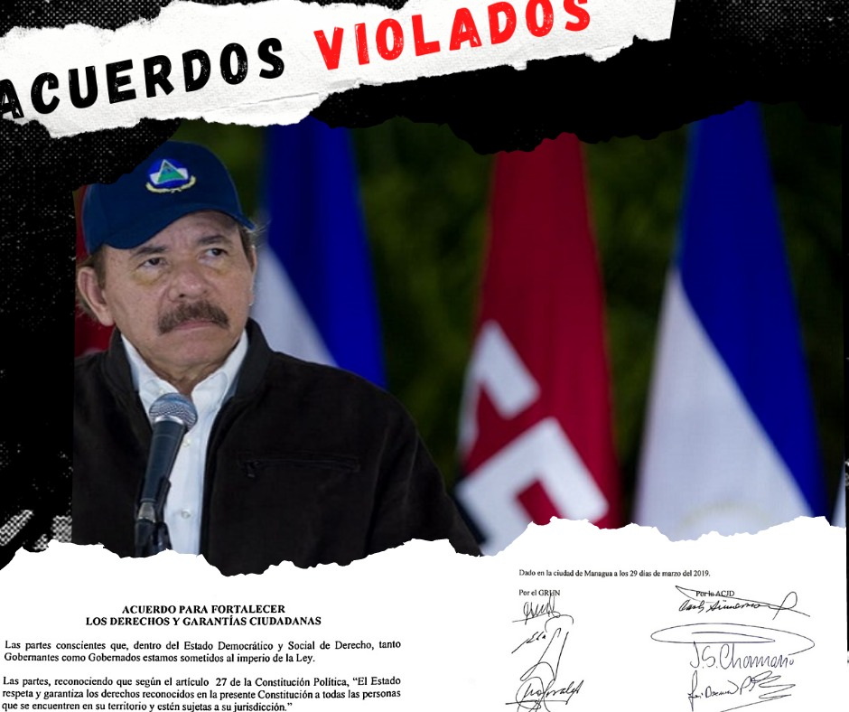 Ortega: Dos acuerdos, 18 compromisos y solo uno cumplido a medias a dos años de su firma