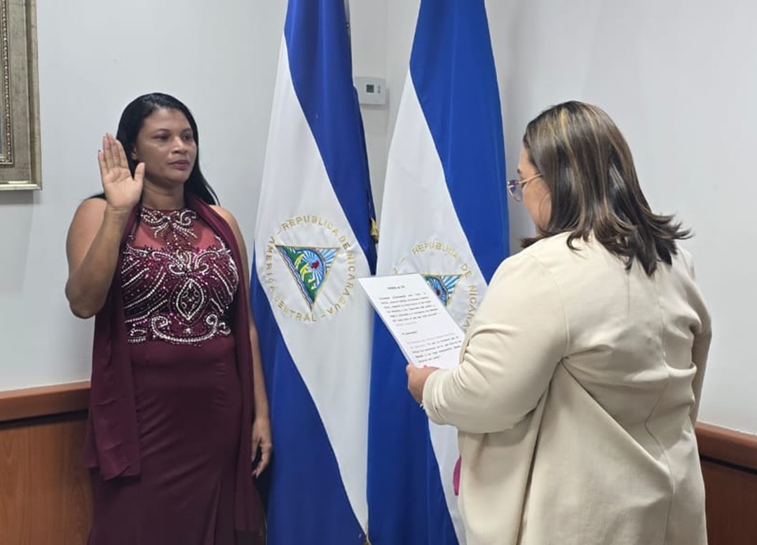 Imponen a nueva alcaldesa de Prinzapolka