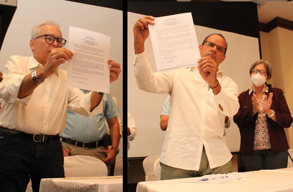 Noel Vidaurre y Américo Treminio inscribieron sus precandidaturas en la Alianza Ciudadana