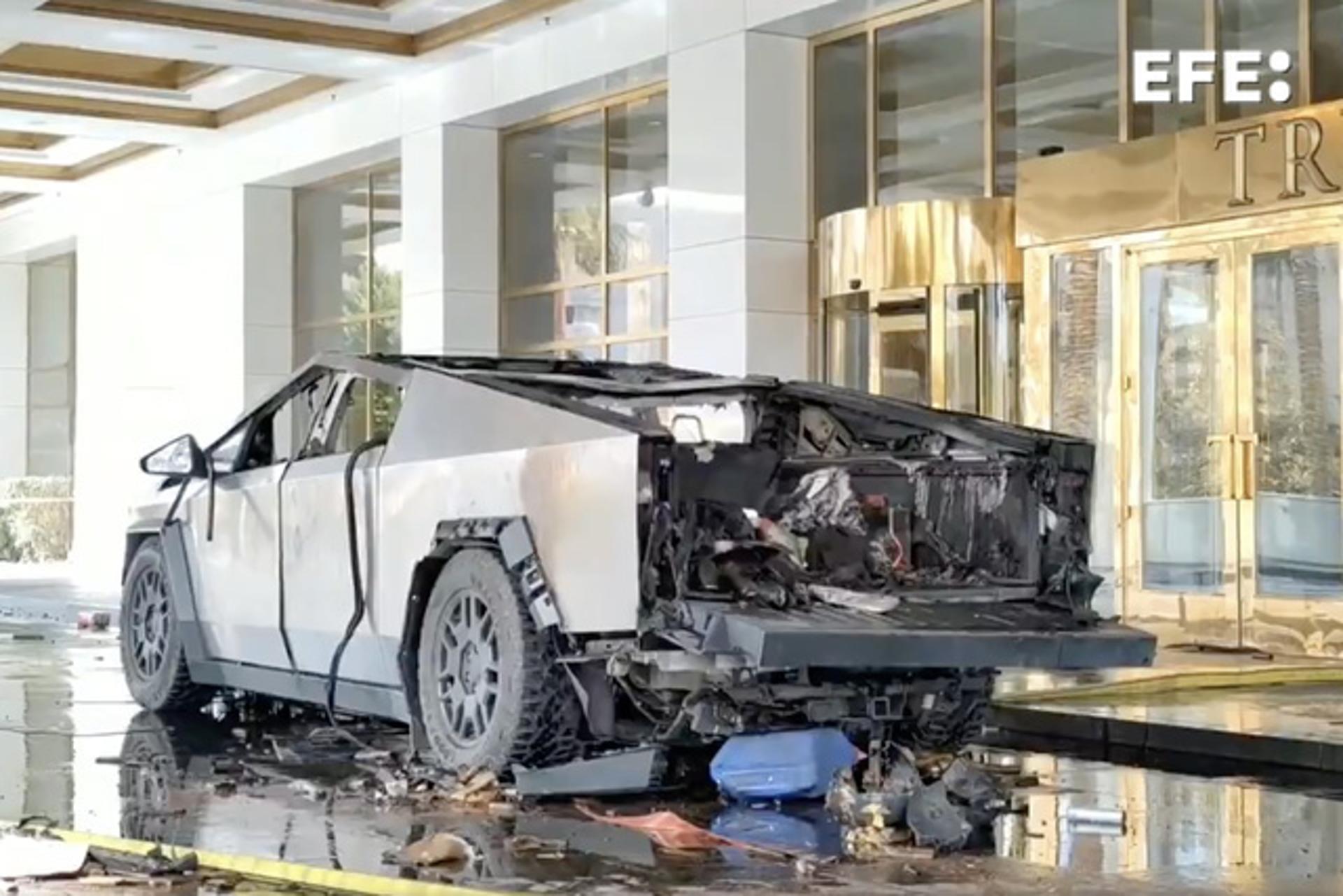 Conductor del Cybertruck que explotó frente al hotel Trump se disparó antes del incidente