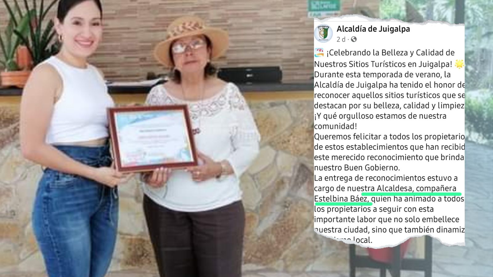 La vicealcaldesa María Estelbina Báez asume la Alcaldía de Juigalpa