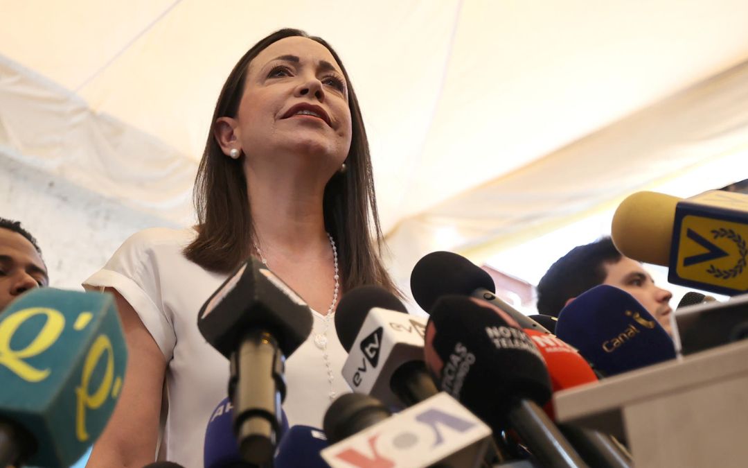 María Corina Machado ratifica su apoyo a González Urrutia como candidato presidencial