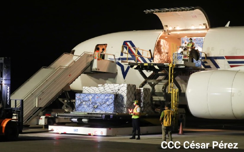 Nicaragua recibe de Rusia 120 mil nuevas dosis de vacunas Sputnik V