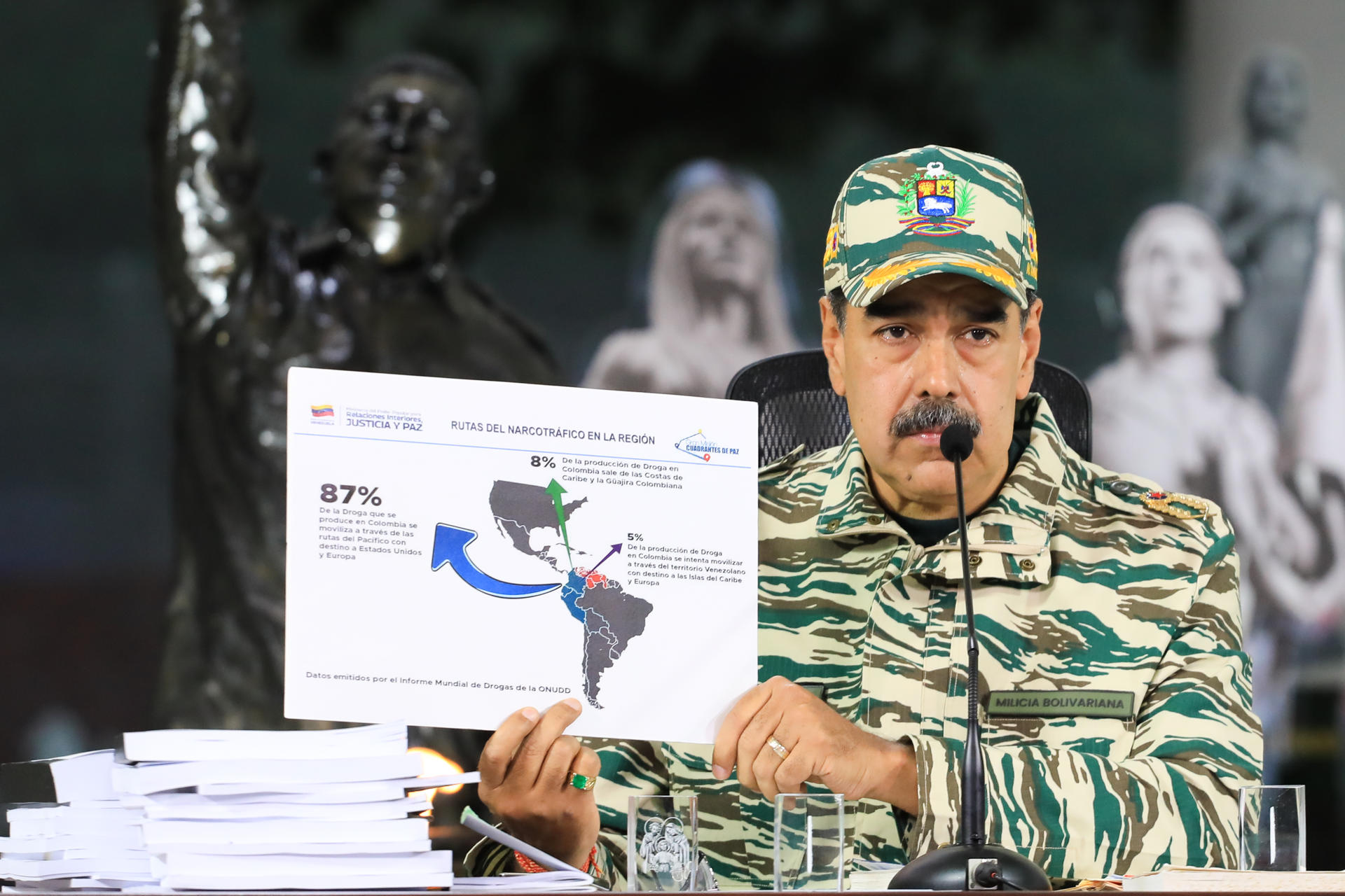 Venezuela señala a Estados Unidos como «el centro mundial de lavado del narcotráfico»