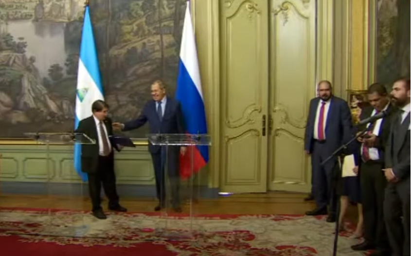 Laureano y Rafael Ortega Murillo de gira en Rusia como funcionarios públicos del régimen