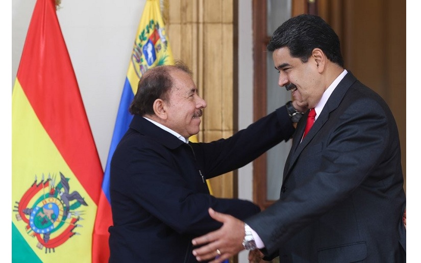 Maduro reitera su apoyo a Ortega en el aniversario de la revolución sandinista
