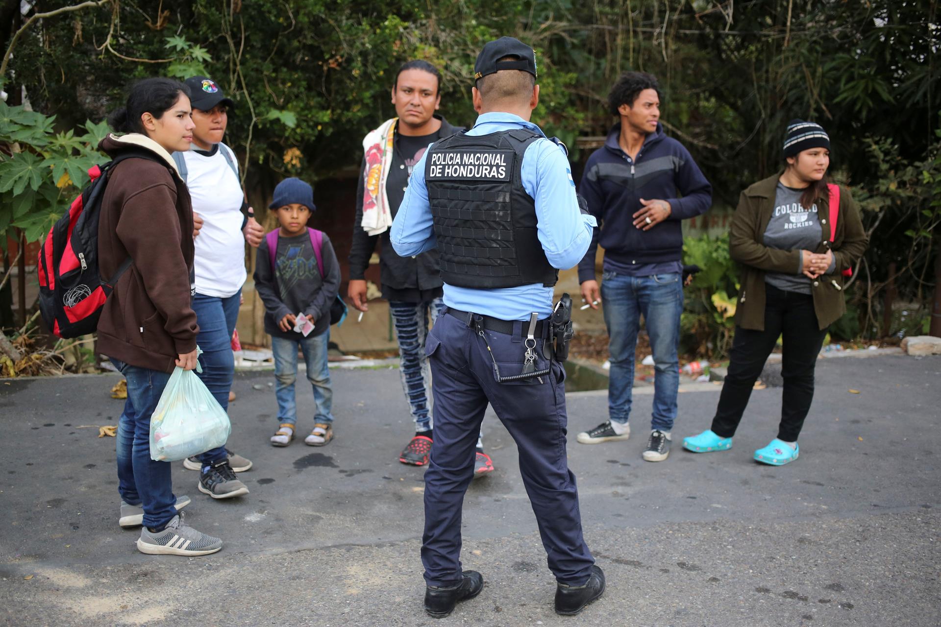 Honduras detiene a 149 nicaragüenses y 31 presuntos traficantes de personas