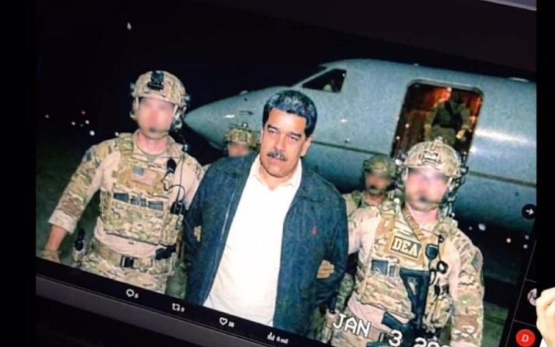 La foto que circula de Nicolás Maduro “capturado por la DEA” no es real
