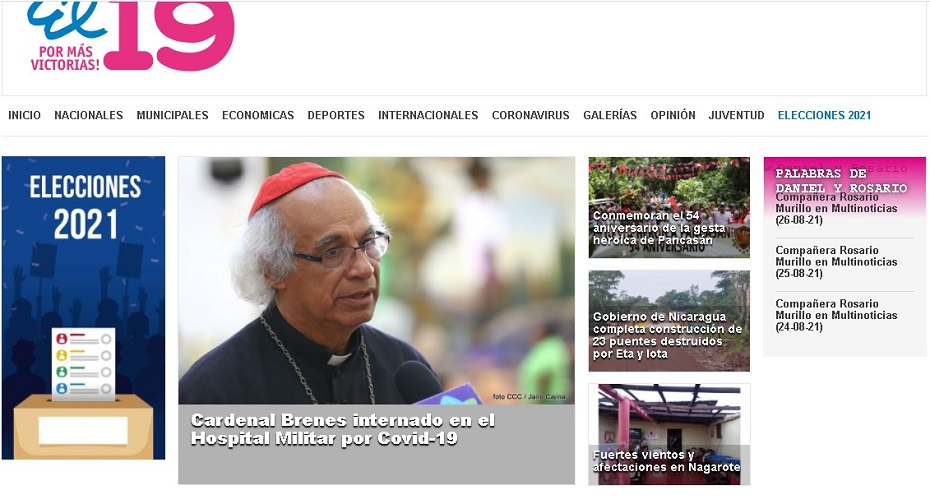 Dictadura intenta crear zozobra sobre la salud del cardenal Brenes