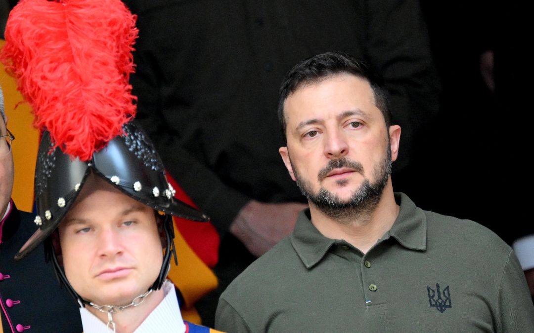 Zelenski llegó a Roma para asistir al funeral de Francisco