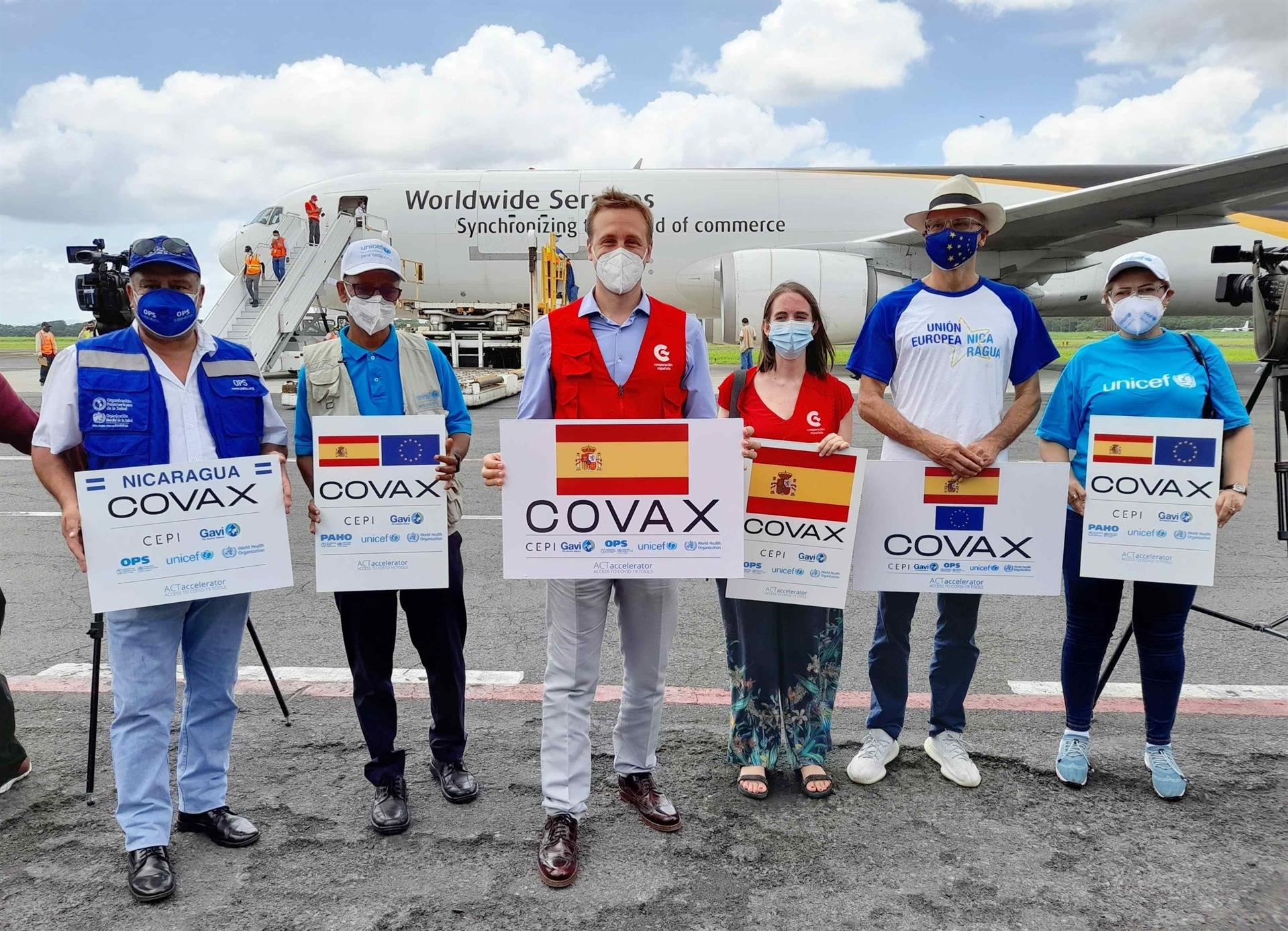 España envía un tercer lote de 199 mil vacunas a Nicaragua