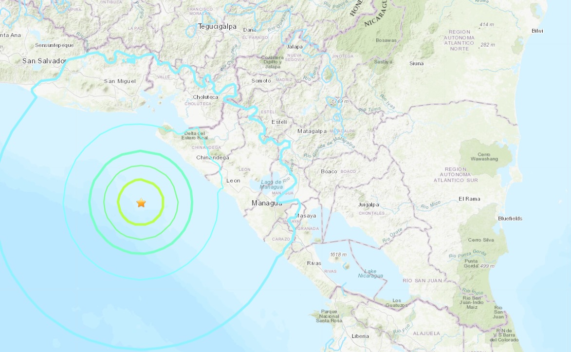 Registran 37 réplicas tras el terremoto de 6.2 grados en Nicaragua