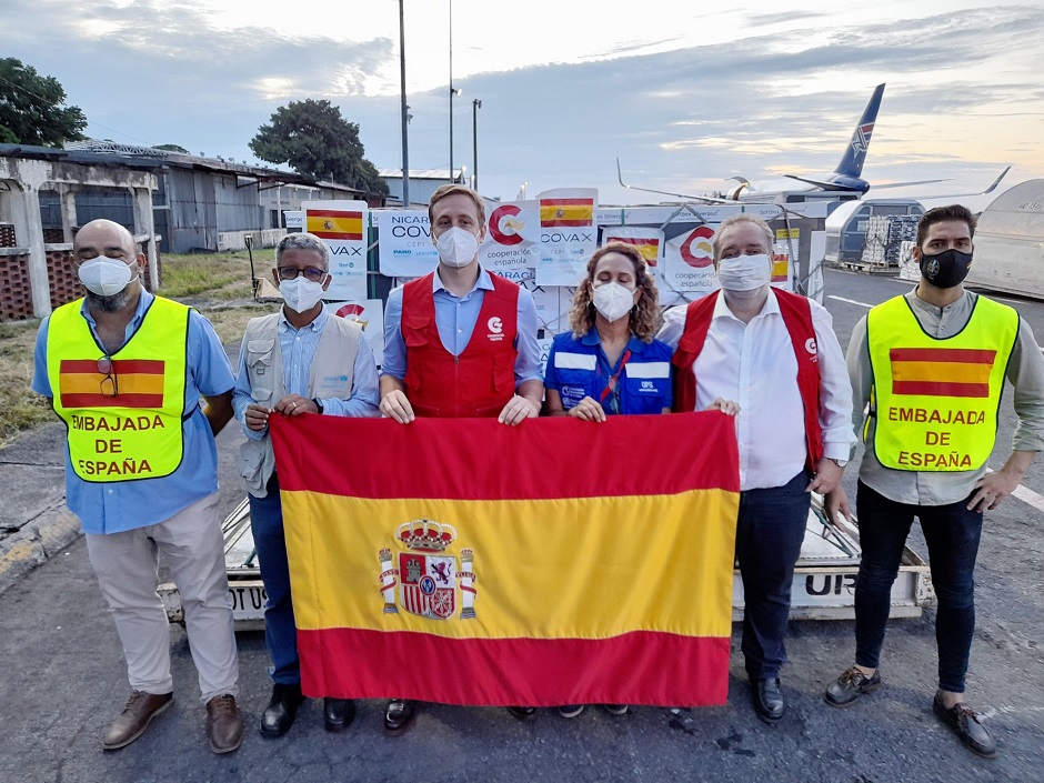 España envía cuarto lote de 499.200 dosis de vacunas a Nicaragua