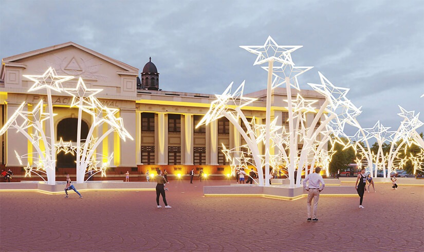 Plaza de la Soberanía, el nuevo monumento a las estrellas de Rosario Murillo en Managua
