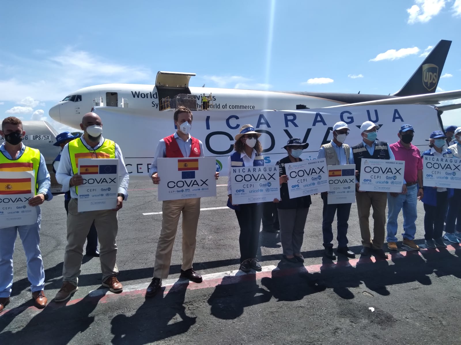 España dona 625,920 dosis de vacunas  AstraZeneca a Nicaragua