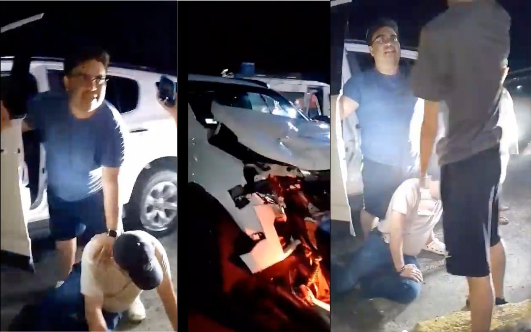 Operador del FSLN atropella a un motociclista en Managua