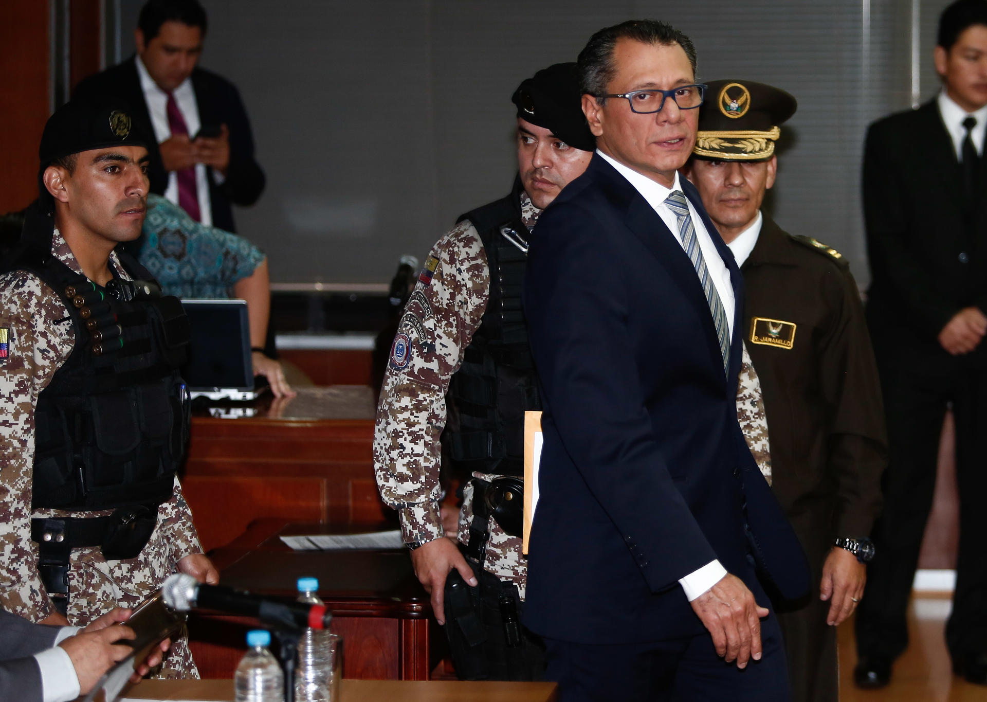 El exvicepresidente Glas está estable y volverá a la cárcel de máxima seguridad de Ecuador