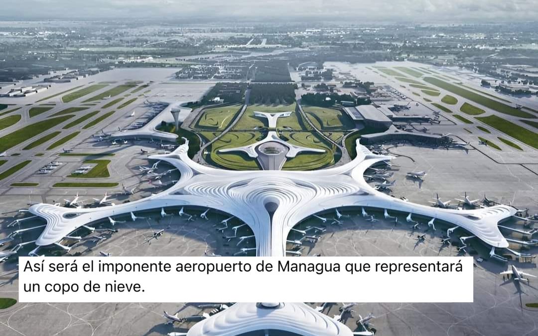 Esta imagen no es del diseño del nuevo aeropuerto internacional de Managua