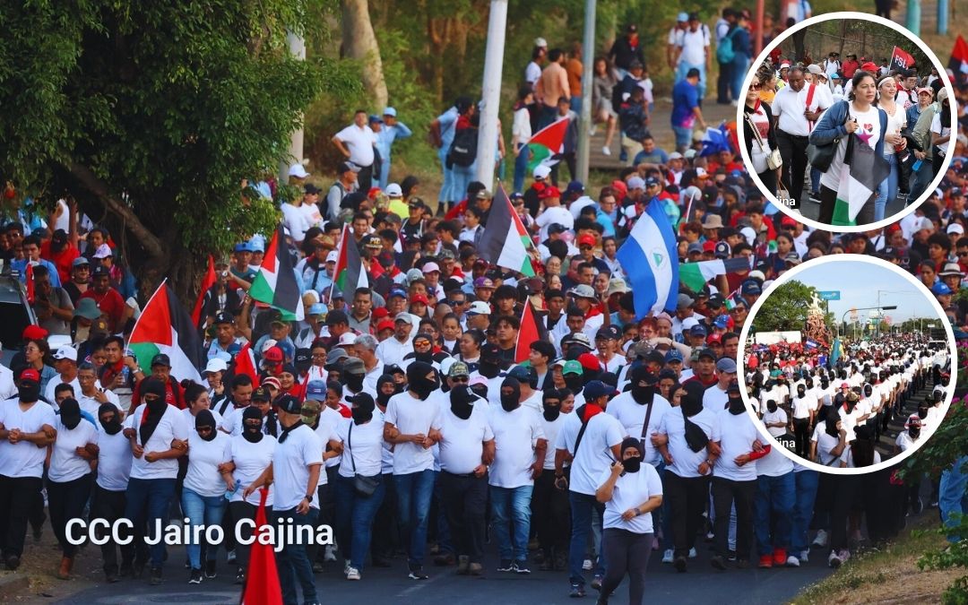 Trabajadores del Estado obligados a marchar junto a encapuchados  en supuesta defensa de la paz