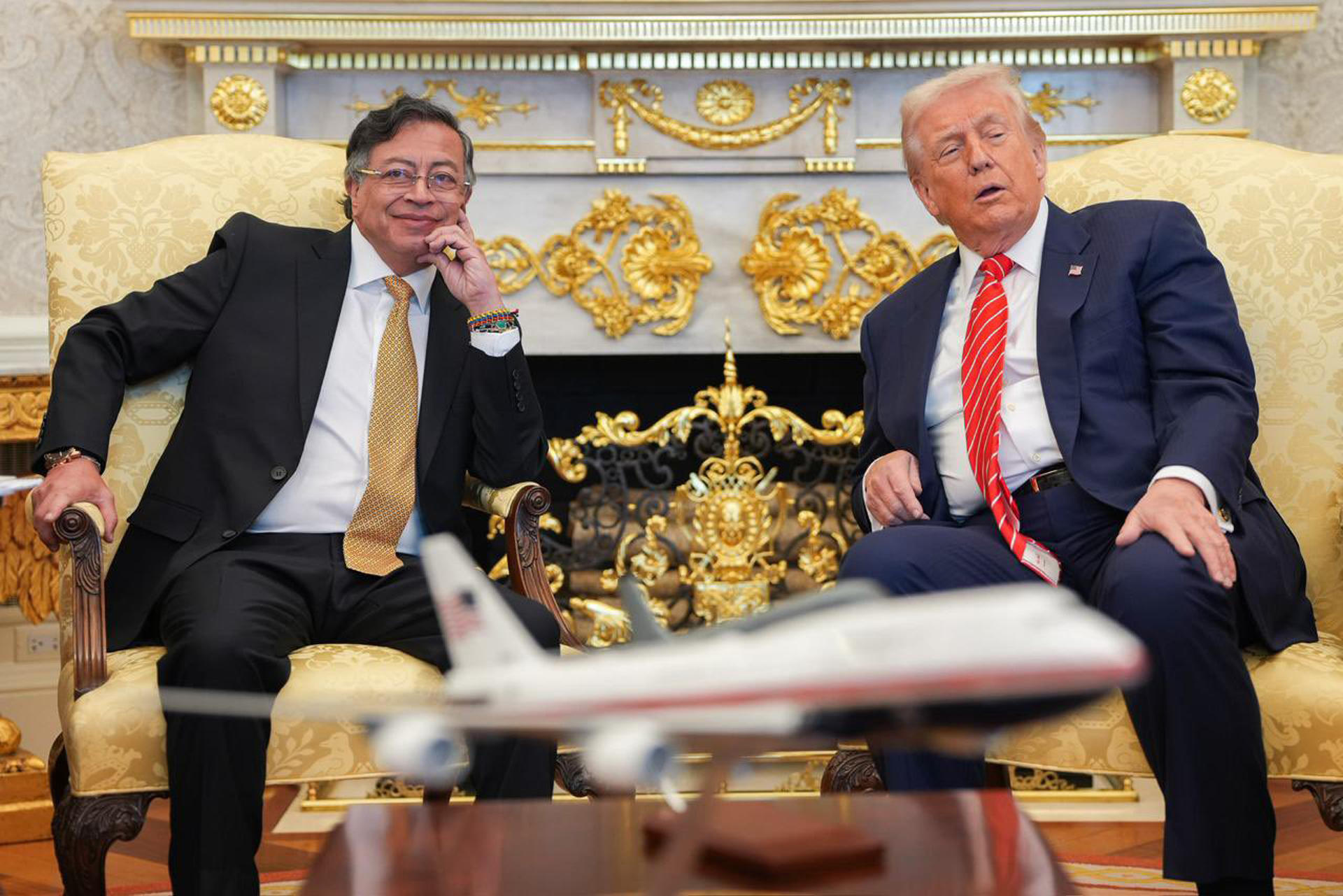 Concluye la reunión de Trump y Petro tras dos horas en la Casa Blanca