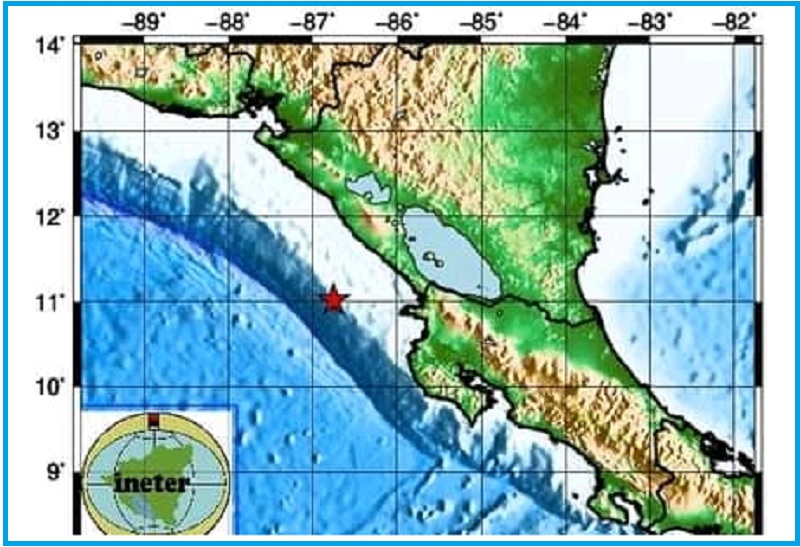 Sismo de 6.3 grados sacude el Pacífico de Nicaragua