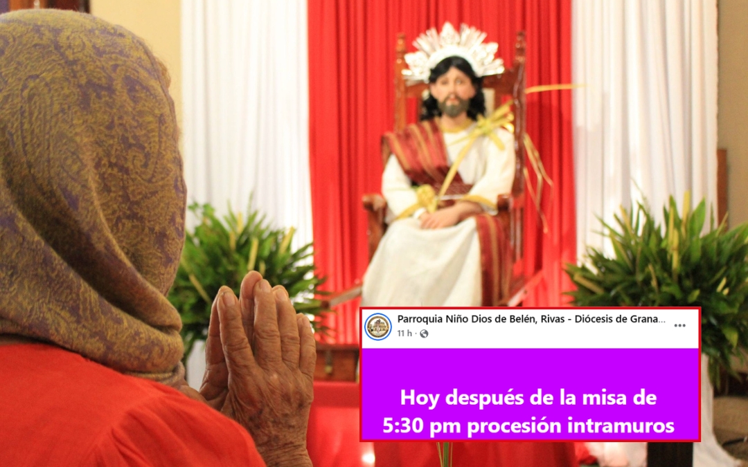 Las pruebas que desmienten al régimen: Las procesiones siguen prohibidas en toda Nicaragua