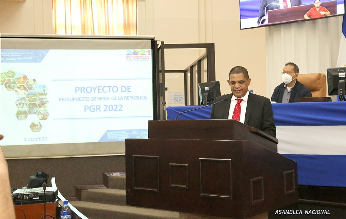 Presupuesto General de 2022 tiene un déficit de 259.7 millones de córdobas