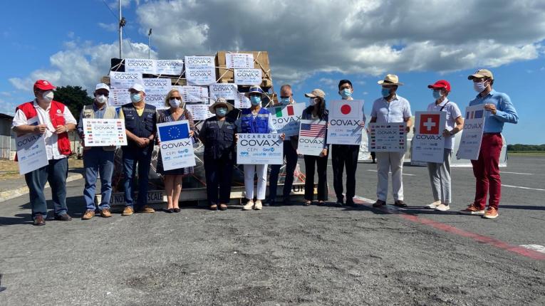 COVAX ha entregado a Nicaragua 3.2 millones de vacunas contra la Covid-19