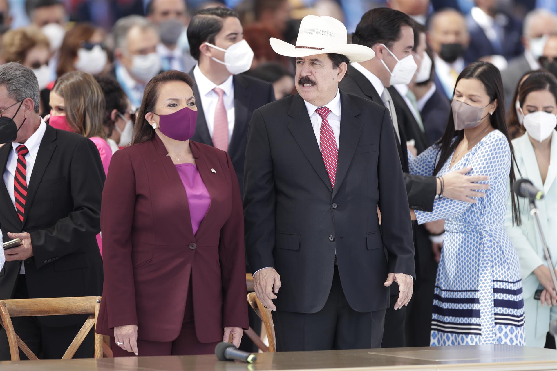 Los presentes y ausentes en la investidura de la nueva presidenta de Honduras