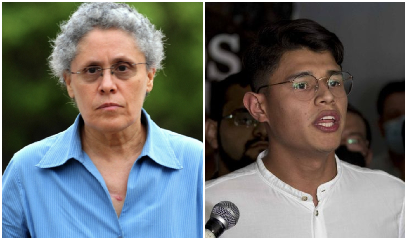Juezas orteguistas condenan a ocho y 13 años de prisión a Dora María Téllez y Lesther Alemán