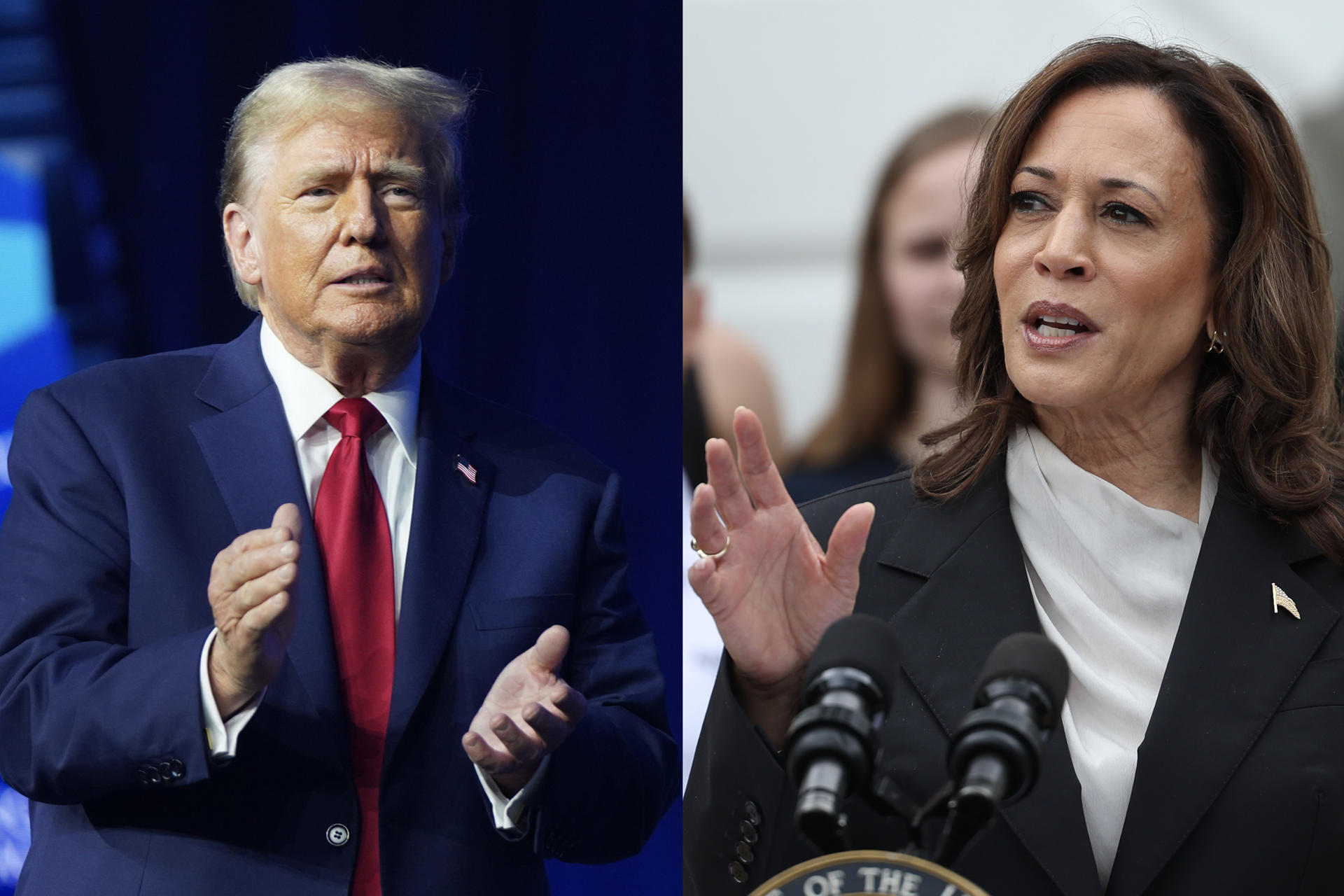 Trump tilda de comunistas a Harris-Walz y prevé debatir pronto con la vicepresidenta