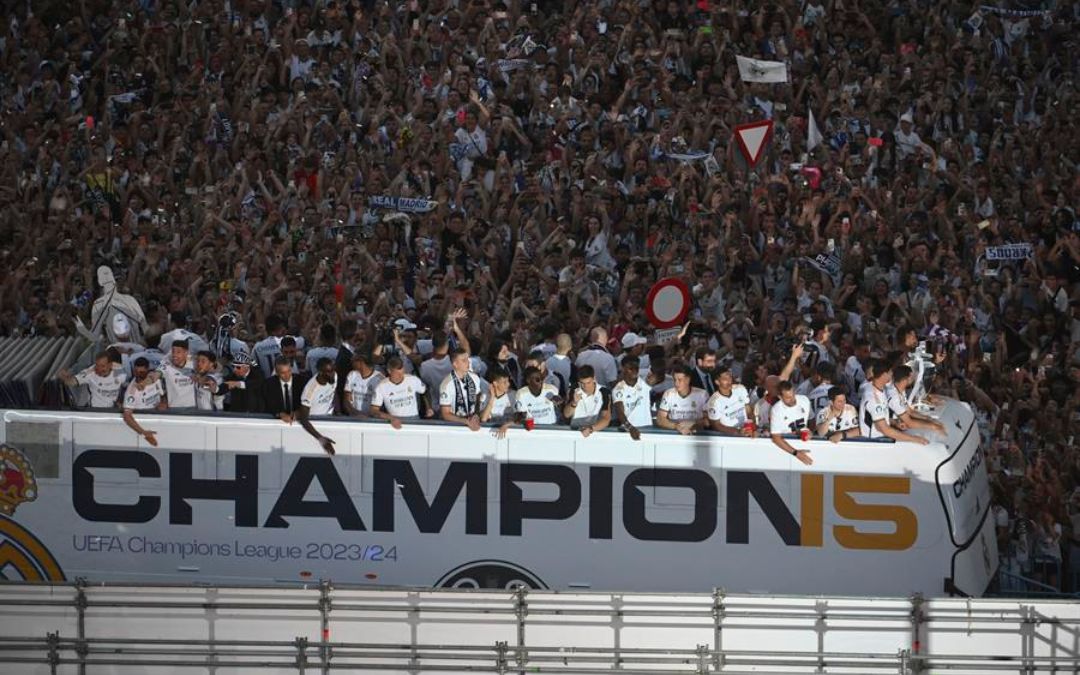 Fiesta madridista en el corazón de la capital española