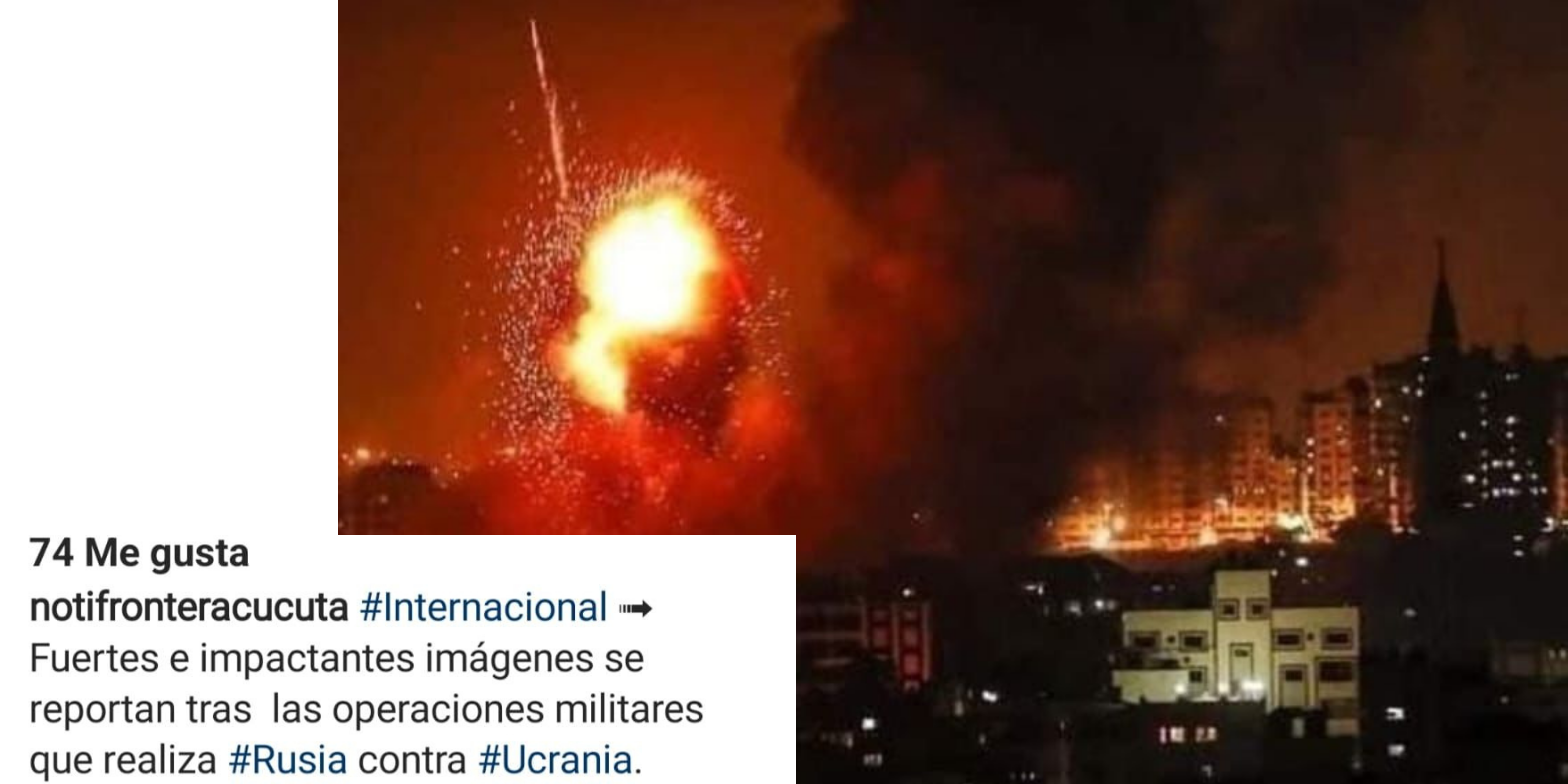 La “impactante” imagen de una operación militar en Rusia es de un ataque aéreo israelí en Gaza en 2018￼
