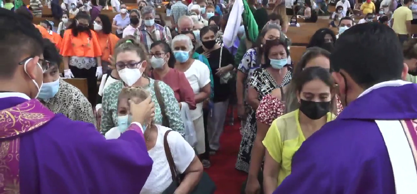 La Cuaresma inicia en Nicaragua con pedidos por la paz en Ucrania