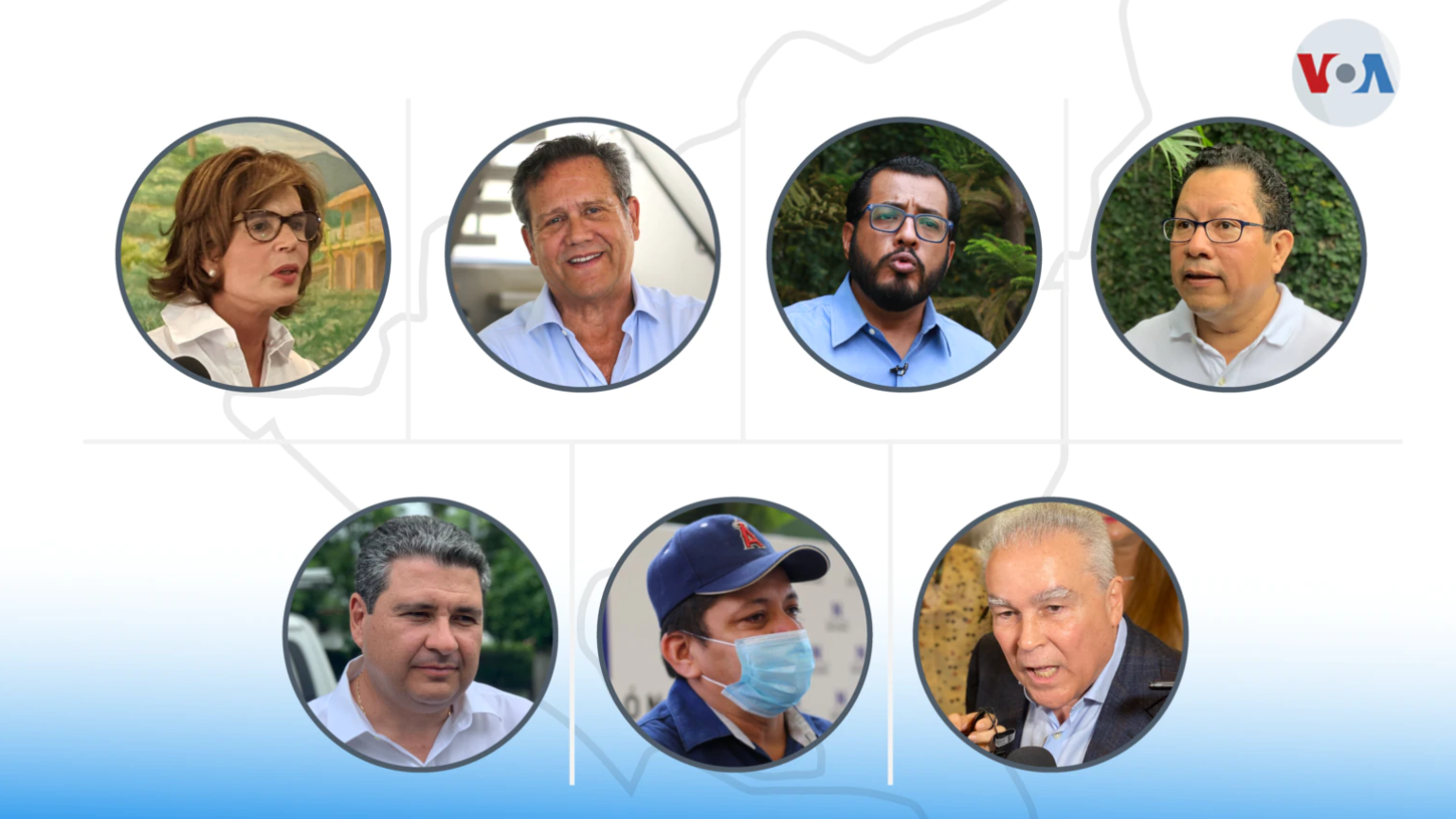 Declarados culpables siete aspirantes a la Presidencia de Nicaragua