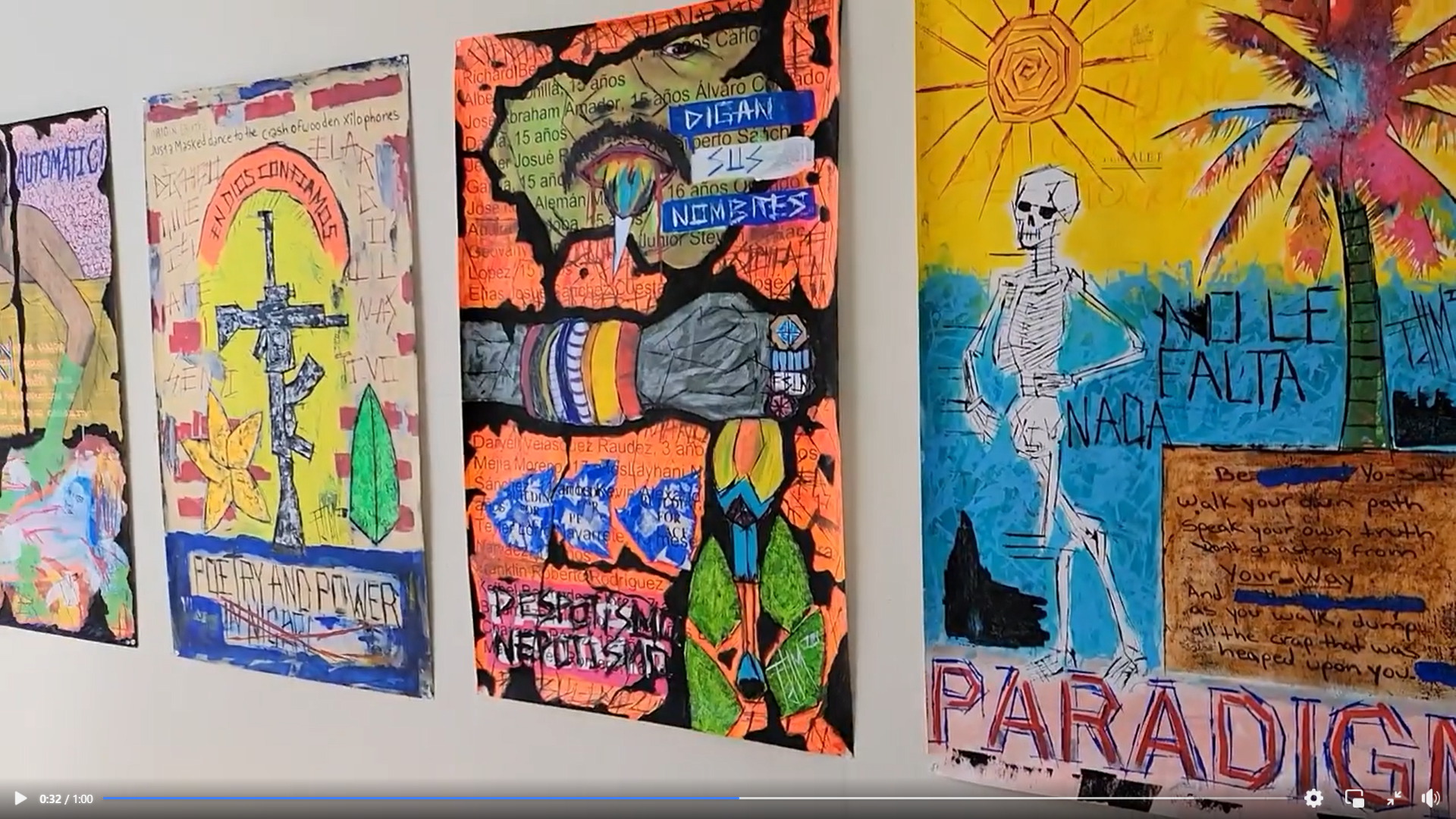 Pintor nicaragüense pone rostro en Nueva York a los demonios de su infancia y protesta por las violaciones de derechos humanos en Nicaragua