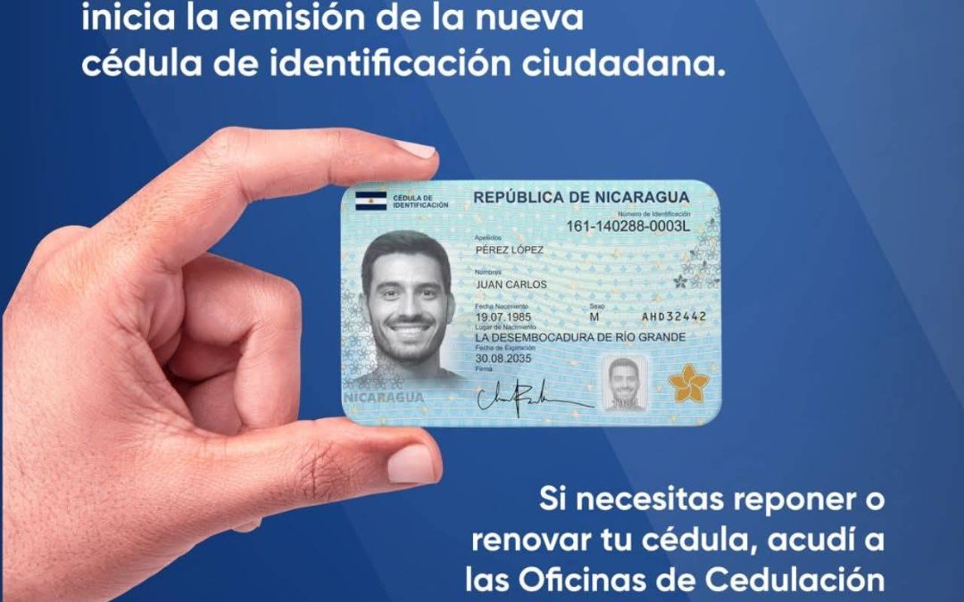 Nueva cédula de identidad en Nicaragua: así será el diseño y los cambios