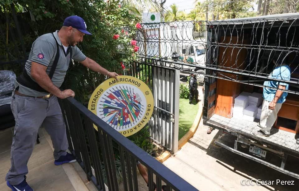 Dictadura consuma el desalojo de la OEA, asegura que entregó todos los bienes y documentos