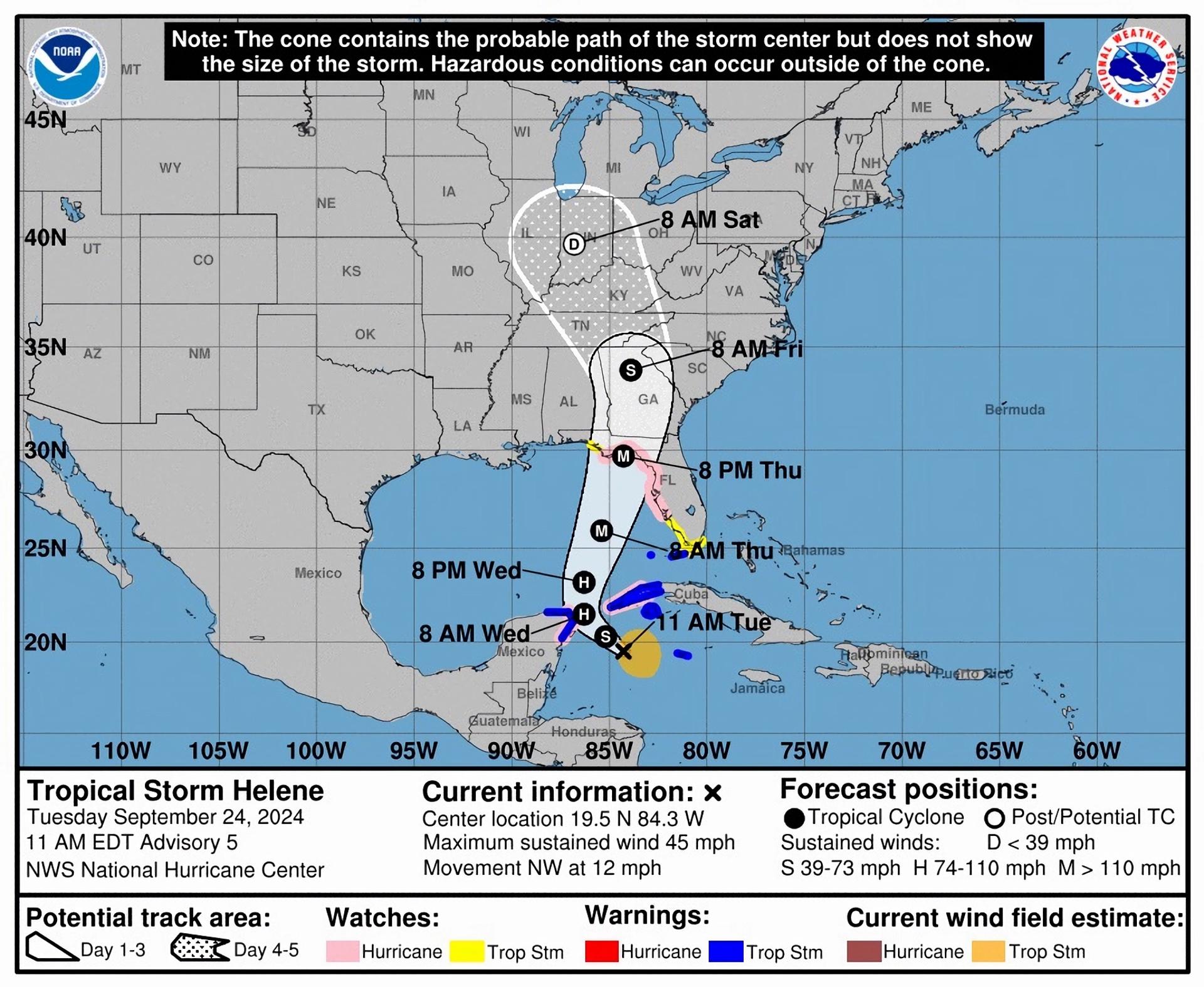Se forma en el Atlántico la tormenta tropical Helene y alerta a México, Cuba y EE.UU.