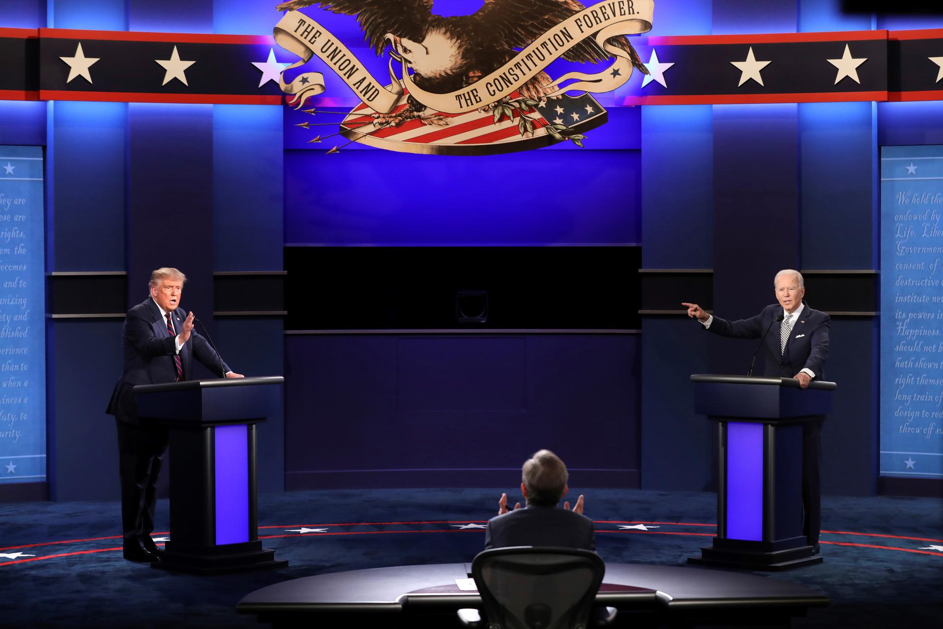 Trump tendrá la última palabra en el debate electoral con Biden