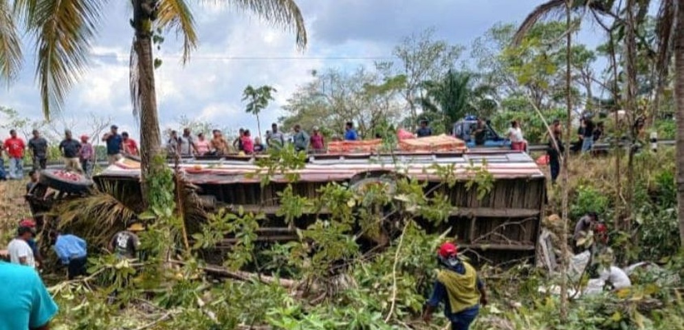 Accidente de tránsito en el Caribe Norte deja 25 lesionados