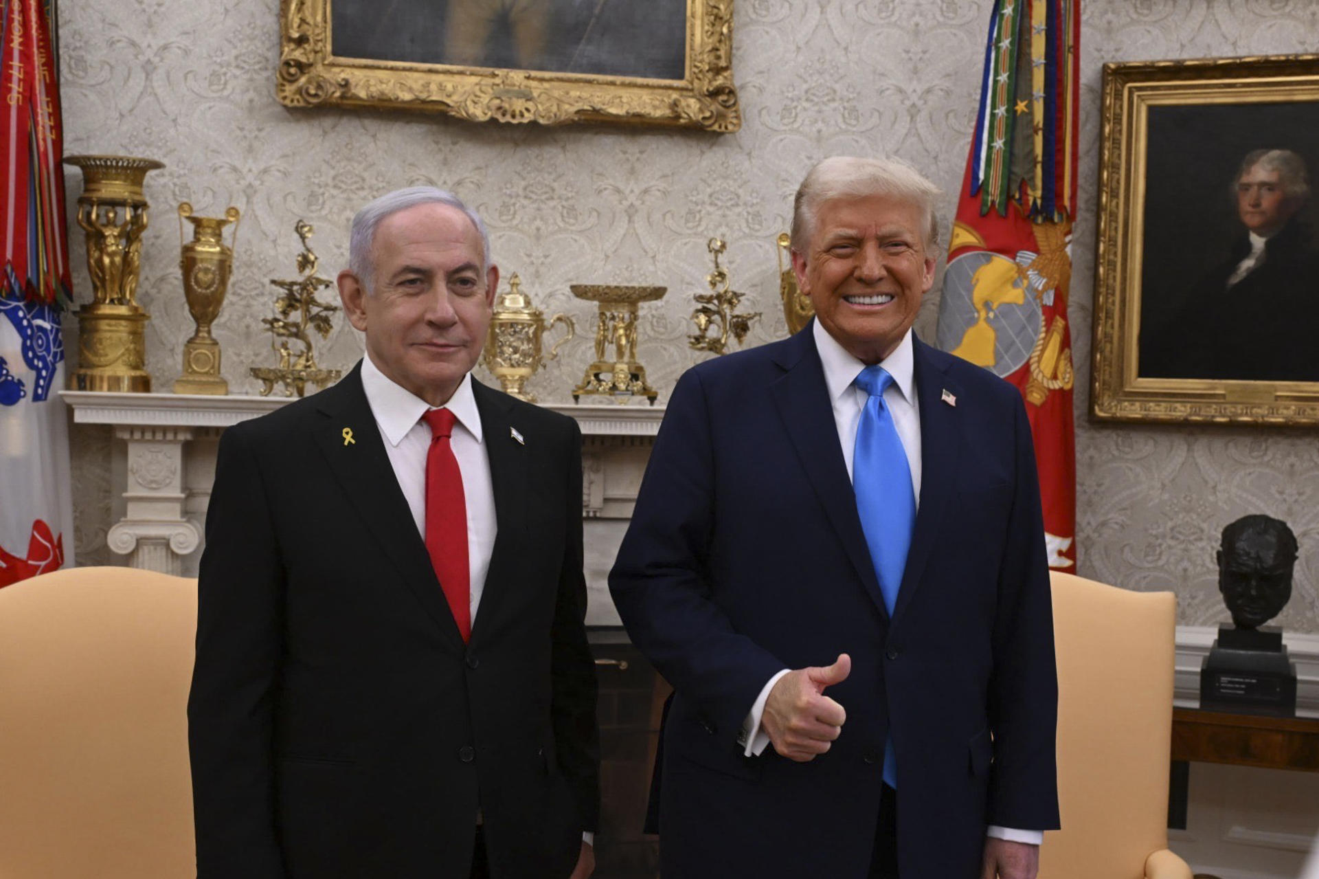 Netanyahu a Trump desde la Casa Blanca: «Israel acabará la guerra ganando la guerra»