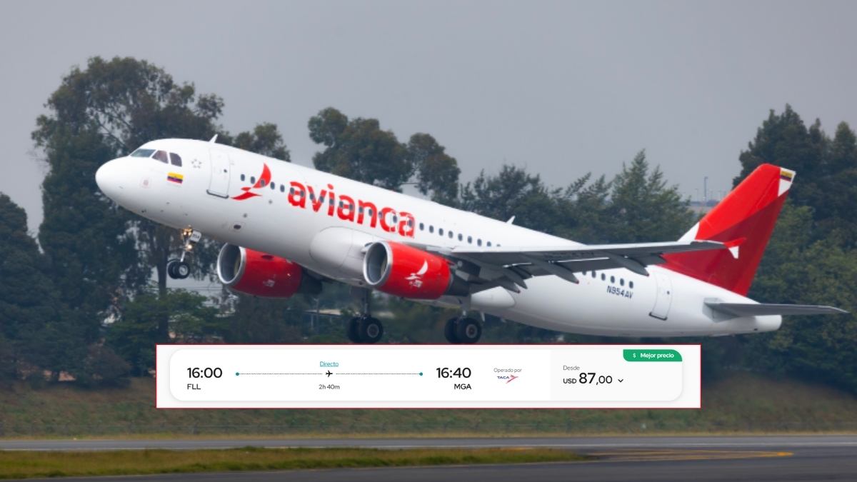 Avianca anuncia vuelos directos a Managua desde Fort Lauderdale y San José desde 87 dólares
