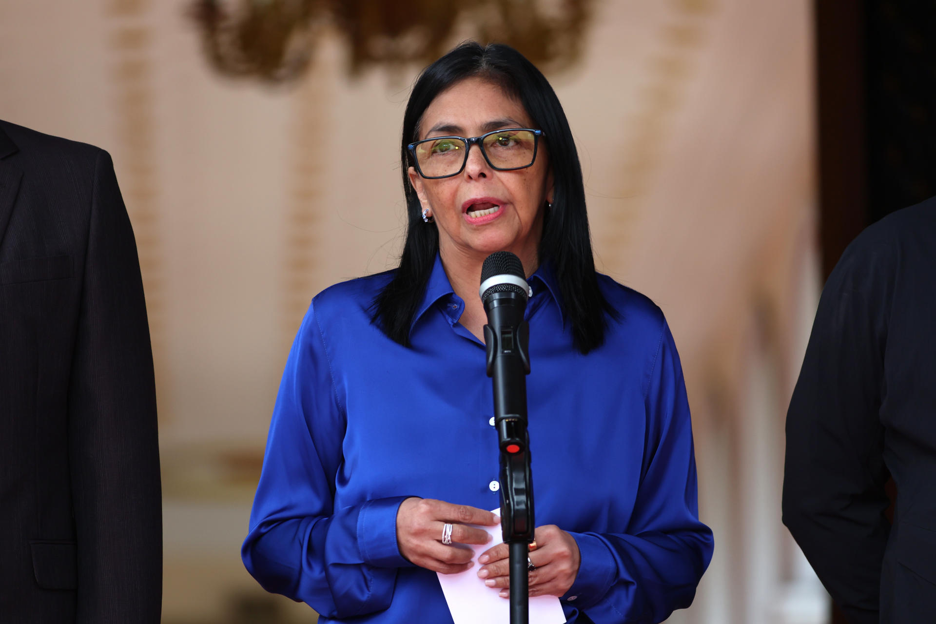 Delcy Rodríguez dice que va a encarar las diferencias con EE.UU. «sin temor alguno»