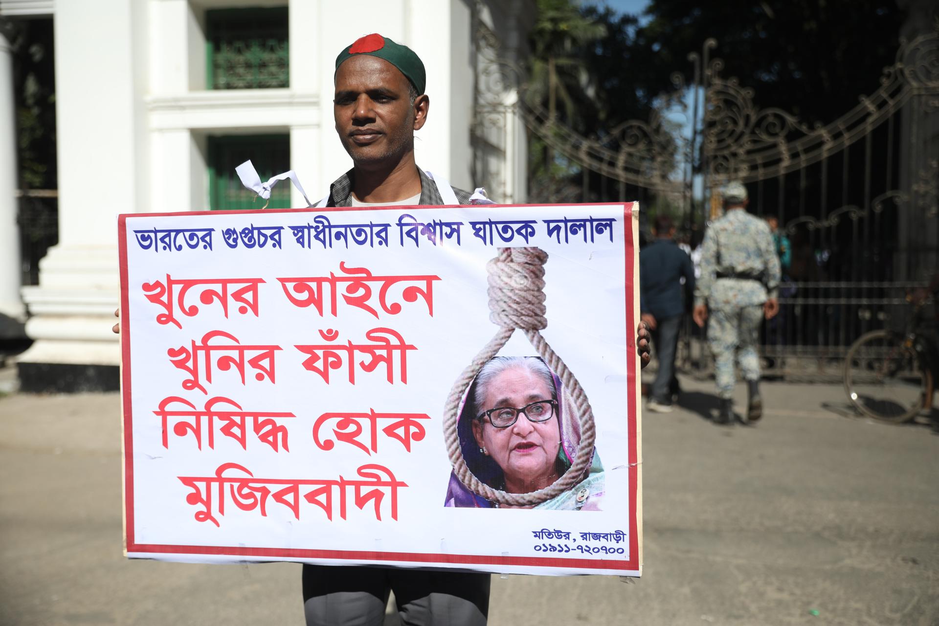 La justicia de Bangladesh condena a pena de muerte a exprimera ministra por crímenes de lesa humanidad